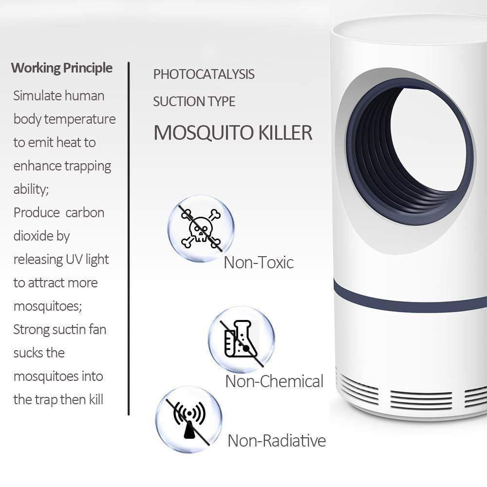 Electric Mosquito Killer Lamp – Silent UV Light Trap for Home & Bedroom