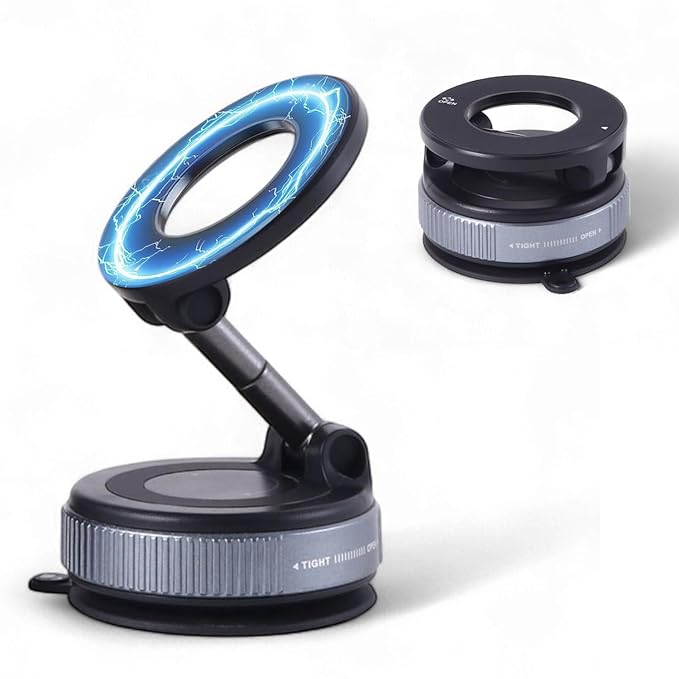 Pro Magnetic Car Phone Holder – 360° Rotation | Strong Suction | Universal Fit | 6-Month Warranty