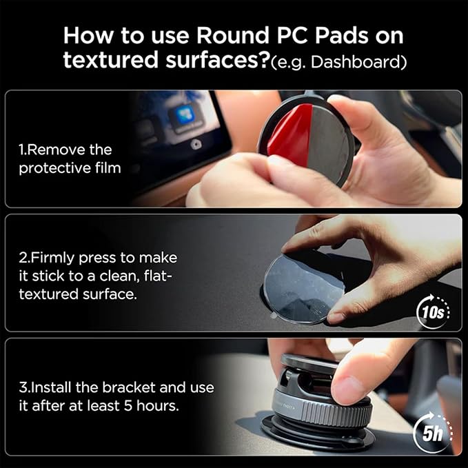 Pro Magnetic Car Phone Holder – 360° Rotation | Strong Suction | Universal Fit | 6-Month Warranty
