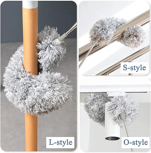 “Extendable Microfiber Duster for Ceiling Fans & High Areas – Telescopic Handle (Up to 100 inches)”