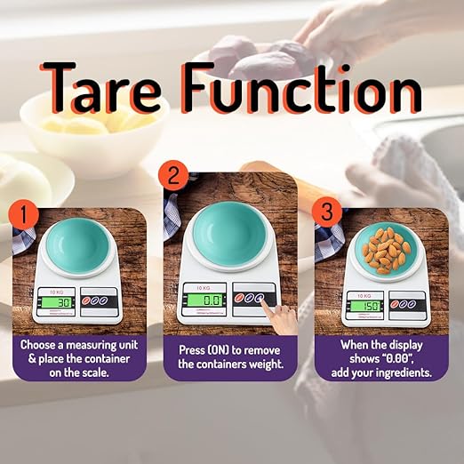 Digital Kitchen Weighing Scale – 10kg Capacity, LCD Display, Precision for Cooking, Baking & Fitnes